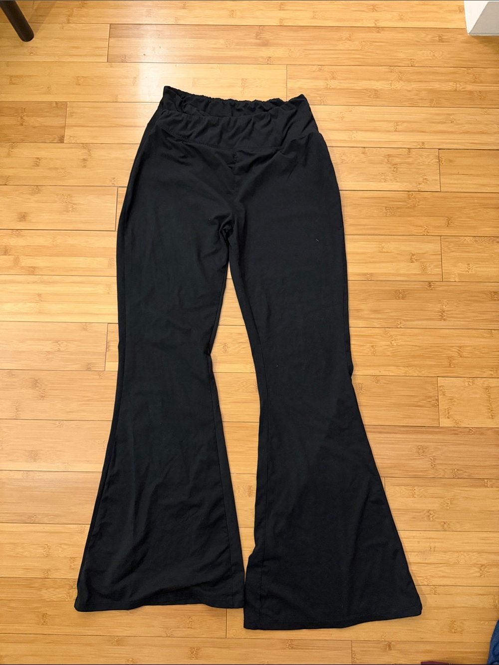 Women’s Black Flared Lounge Leggings - Lightweight Comfort